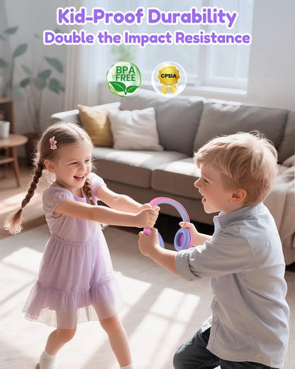 Casque Bluetooth 6.0 pour enfants Acer OHR668, limiteur de volume 85/94 dB, casque sans fil pliable à porter sur les oreilles, autonomie de 60 heures, microphone intégré.