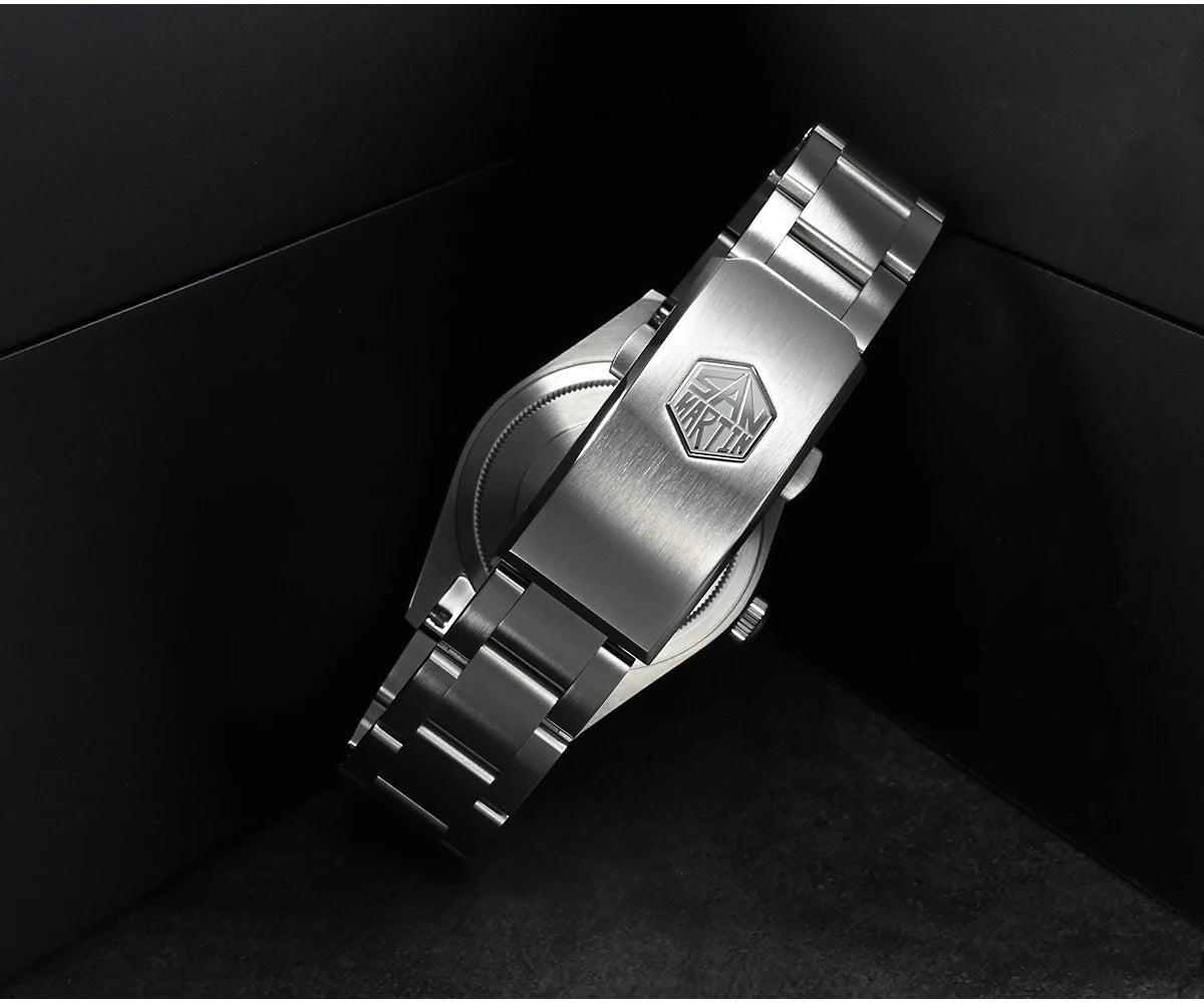 San Martin Men Luxury Watch 36mm BB36 Snowflake Hands Explore Series Sports Watches PT5000 Automatic Mechanical 10Bar BGW-9 Lume