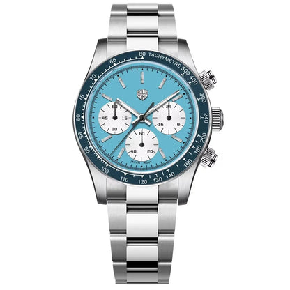 RollsTimi men’s watch – Luxury quartz chronograph, sapphire crystal with anti-reflective coating, water-resistant, luminous – Gift idea for men