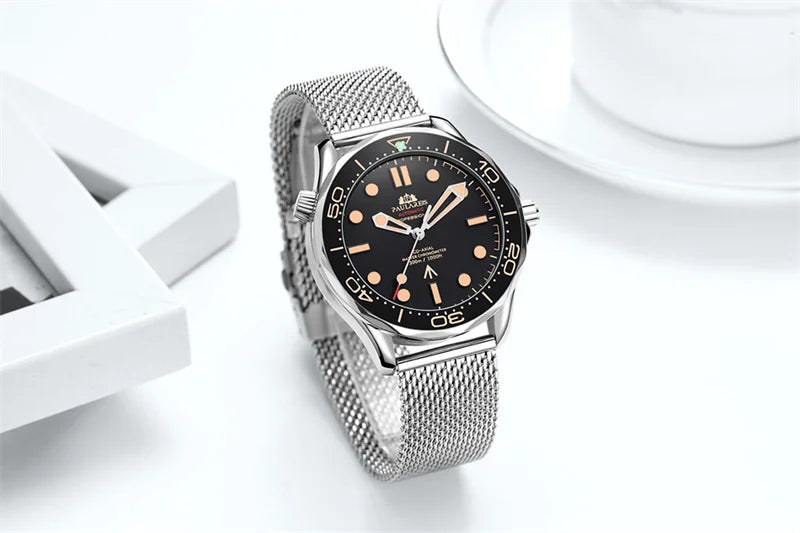 Classic Business Watch for Men Automatic Mechanical Watches Top Brand Luxury Stainless Steel Belt Mens Wristwatch Relogio Reloj