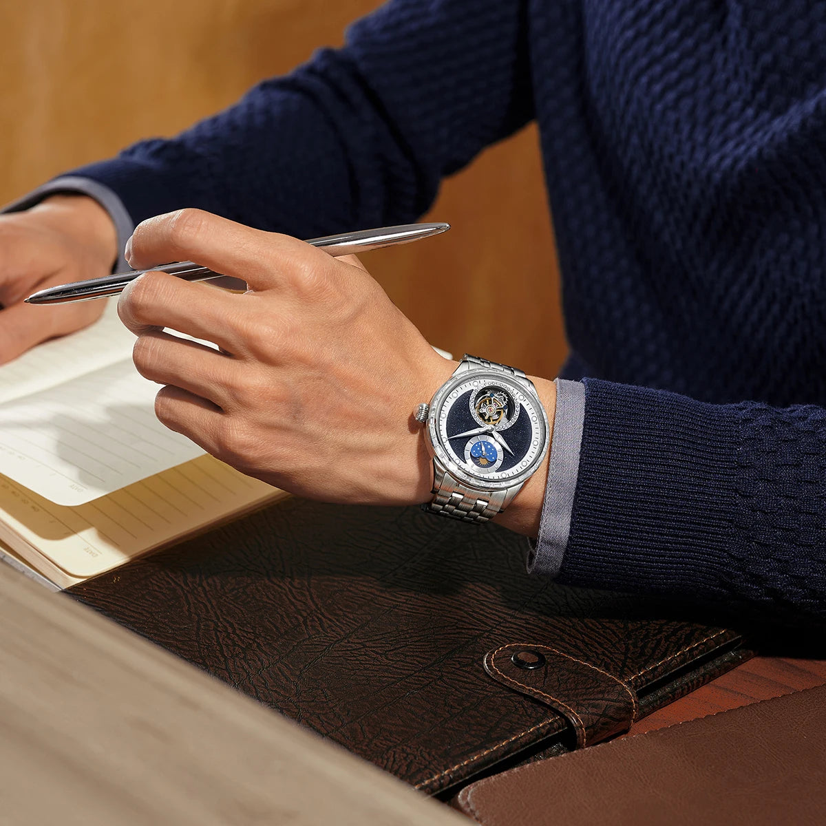 Tourbillon Master Men's Watch 2025 Limited Edition Luxury Business Watch Father Gift Automatic Movement