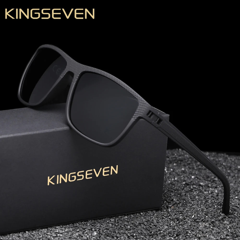 KINGSEVEN Fashion Polarized Sunglasses For Men UV400 Glasses  Rectangle Eyewear Fishing Driving Glasses Holiday