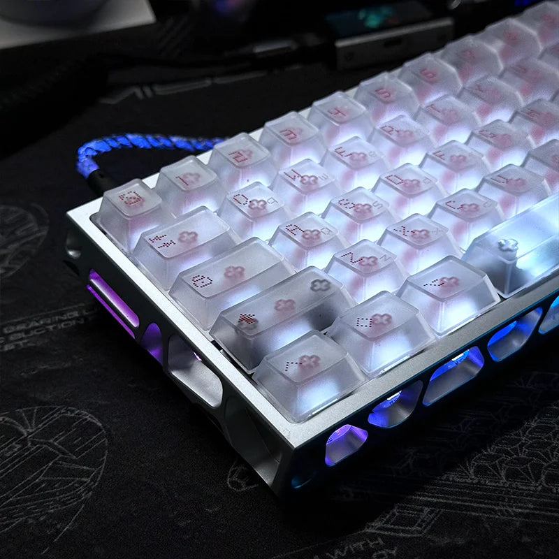 Everglide AE64 Pro HE Gaming Keyboard Hall Effect Magnetic Switch Support RT 0.001MM 8kHz Polling Rate Dual RGB ADC Link SOCD MT