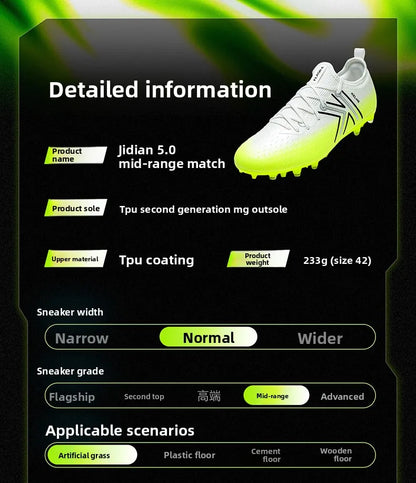 Kelme Men's Mg Soccer Cleats Indoor Short Studs Professional Match Football Boots Slip-resistant Training Turf Shoes