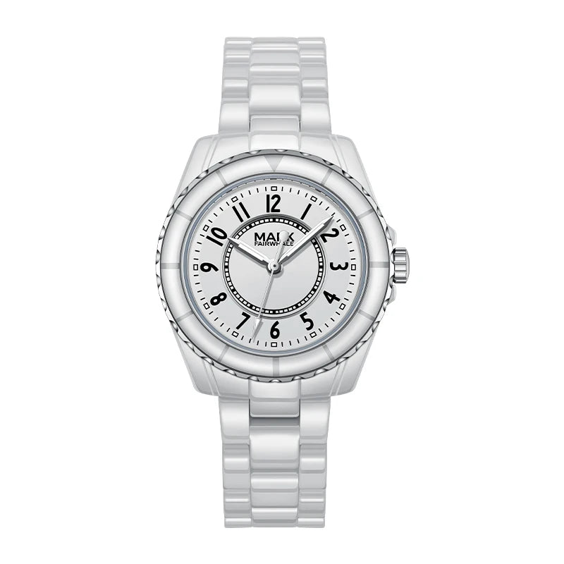 Fashion Brand Mark Fairwhale Women's Watches Luxury ceramics Waterproof Small And Luxurious Quartz Women Wristwatches