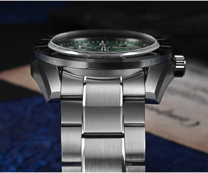 San Martin New 42mm Peacock Gemstone Dial NH35 Luxury Men Watch Automatic Mechanical Sapphire 100M Waterproof Luminous SN0130