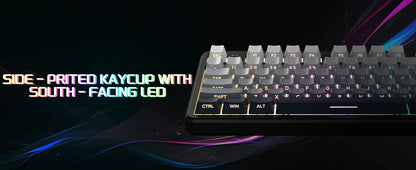 ATTACK SHARK X87 Wireless Mechanical Gaming Keyboard Tri-Mode BT5.0/2.4G/USB-C Gasket Hot Swappable Custom Keyboard Pre-lube