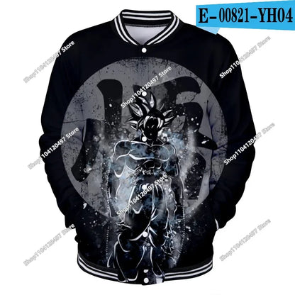 Dragon Ball Goku Kid Men Zipper Hoodie Cartoon Japan Style Anime Women Sweatshirt 2025 New Fashion Children Jackets Coat