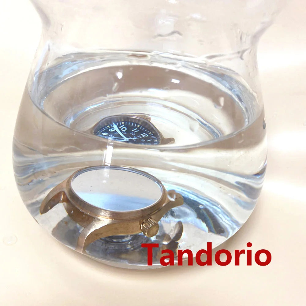 Tandorio NH35A PT5000 Solid Full Cusn8 Bronze 200m Waterproof 39mm Automatic Men Watch Sapphire Crystal Date C3 Luminous Marks