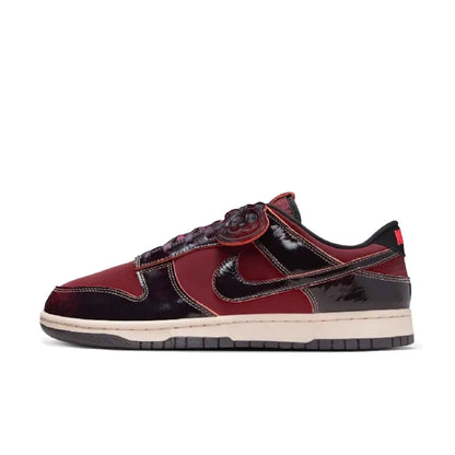 Nike Dunk Low bordó, csúszásgátló, strapabíró, retro, alacsony szárú cipő, uniszex stílus, HQ1965-600