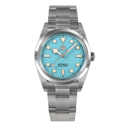 San Martin Men Luxury Watch 36mm BB36 Snowflake Hands Explore Series Sports Watches PT5000 Automatic Mechanical 10Bar BGW-9 Lume