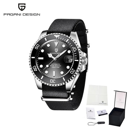 PAGANI DESIGN Diving Watch Mechanical Automatic Watch 316L Stainless Steel UltraBright Luminous Watch Top Luxury Watches for Man