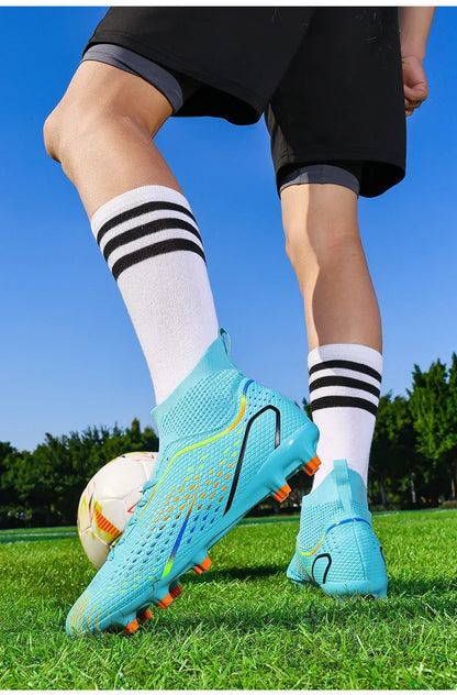 New Men Soccer Shoes Professiona Football Boot Turf Futsal Match Grass Unisex Outdoor Training Soccer Cleats Non-slip Breathable