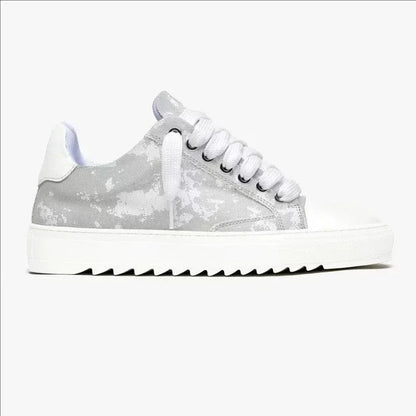 Baskets en toile peinte de style britannique, marque de luxe, pour hommes et femmes, motif à pois, chaussures de sport tendance pour tous les jours.