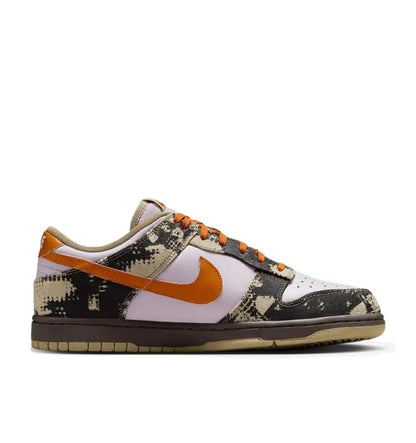 Nike Dunk Low - Versatile Thin Sole Slip-Resistant & Durable Low-Top Skate Shoes Unisex Style White/Black/Orange IB2260-500