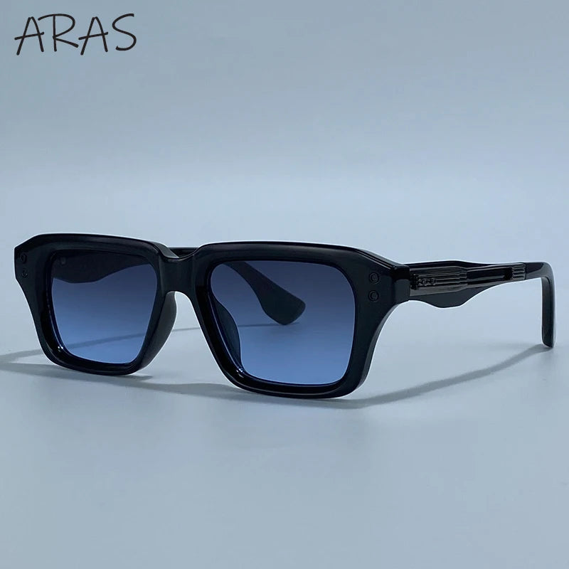 Polarized Classic Square Sunglasses Men 2026 Luxury Brand Steampunk UV400 Driving Sun Glasses For Male Trendy Small Frame Shades