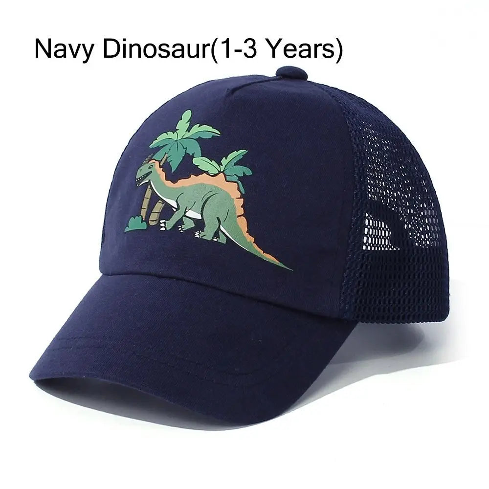 Toddler Baseball Hat Sun Protection Baby Cap Adjustable Fit Mesh Baseball Hat Outdoor Beach Sun Cap for Kids 1-5Years