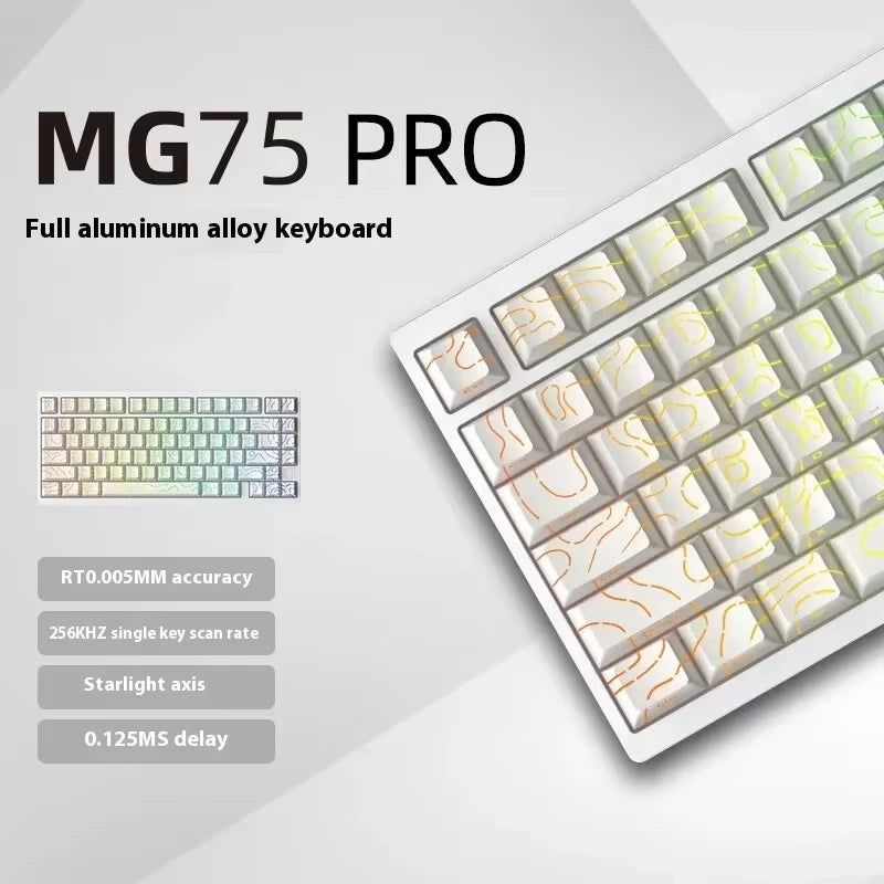IROK MG75 Pro MG75 Max Aluminum Magnetic Gaming computer Mechanical Keyboard 75% Rapid Trigger 8K RGB Hotswap Gamer Keeyboard