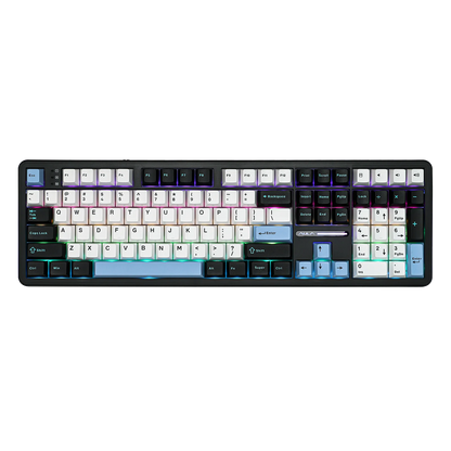 EPOMAKER x AULA F108 Full Size 100% ANSI Layout Hot-Swap Wired/2.4GHz/Bluetooth 5.0 Wireless Mechanical Keyboard RGB Backlight