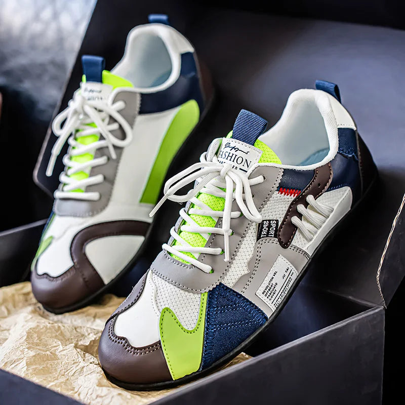 Scarpe sportive casual da uomo taglia grande per tutte le stagioni, semplici, leggere e confortevoli - Di tendenza, versatili, resistenti, di alta qualità B