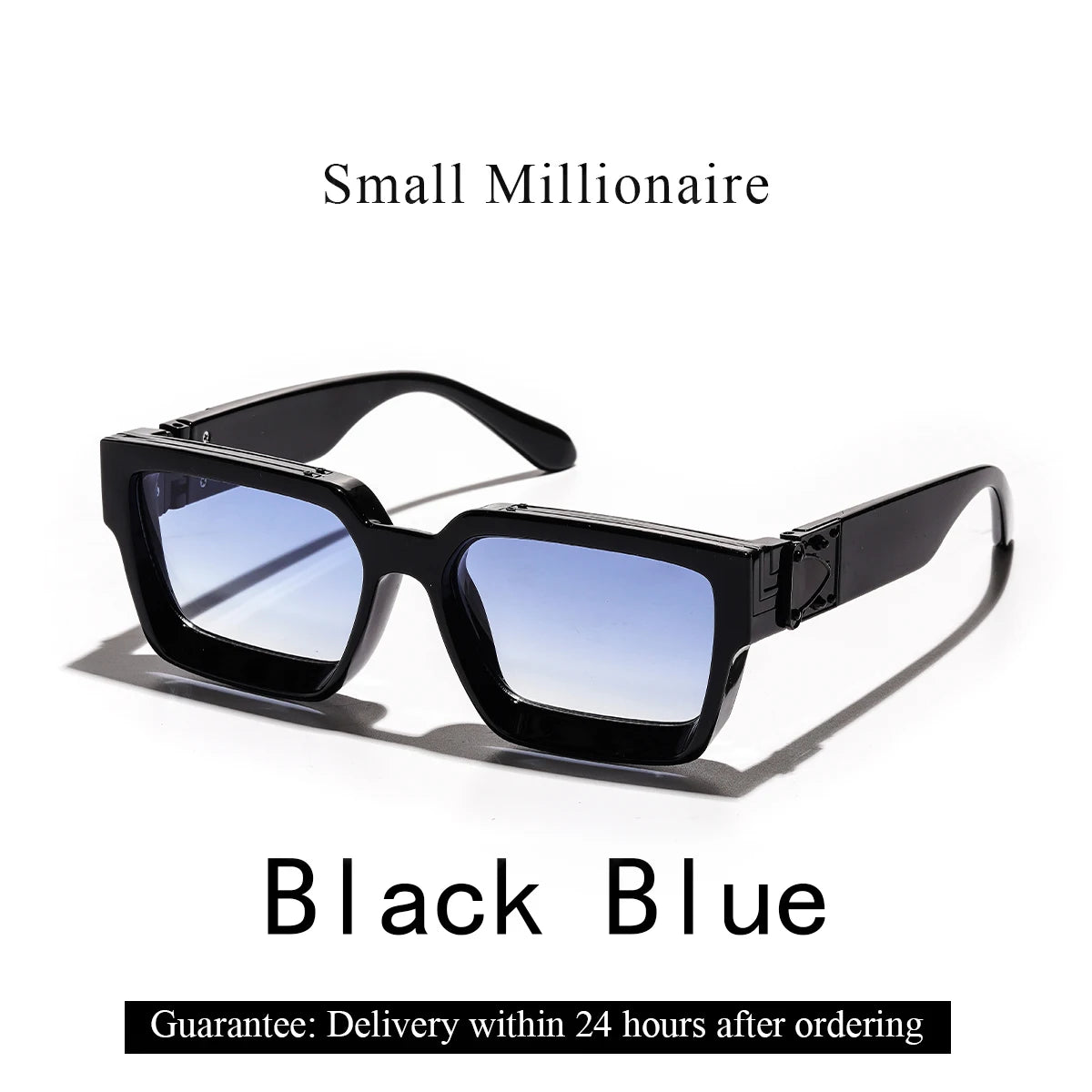 Ruiao Retro Black Millionaire Shades Luxury Sunglasses 2026 For Men Designer Famous Brand Square Sun Glasses Man Women Sunglass