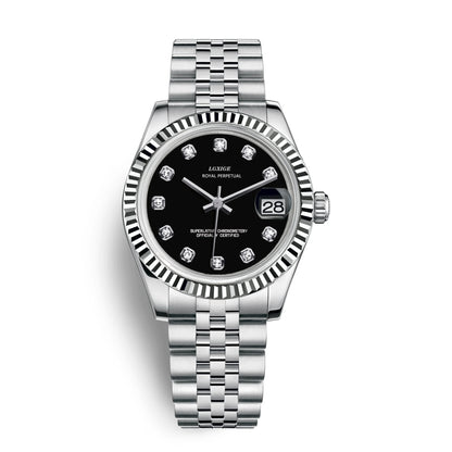 LGXIGE Quartz Elegant Dress Wristwatch Luxury Stainless Steel Waterproof Watch For Women Date Display Original Woman Wrist Watch