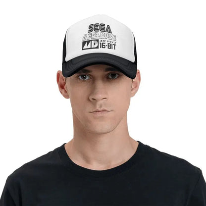 Sega Mega Drive Mesh Baseball Cap Unisex Hip-Hop Snapback Caps Summer Breathable Sun Visor Hat Trucker Adjustable Hats