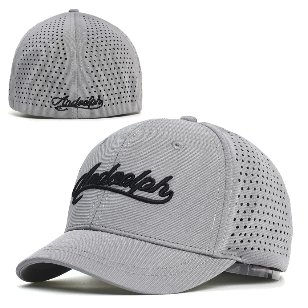 Hálós, rövid karimájú, hátul zárt baseball sapka férfiaknak és nőknek, lélegző, snapback sapka, testre szabott „dad hat”, állítható, egyszínű, trucker stílusú