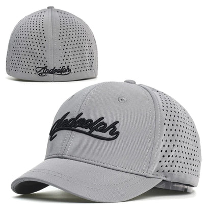Hálós, rövid karimájú, hátul zárt baseball sapka férfiaknak és nőknek, lélegző, snapback sapka, testre szabott „dad hat”, állítható, egyszínű, trucker stílusú
