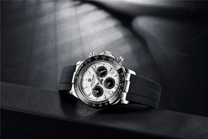 PAGANI DESIGN V2 40MM Quadrante meteorite Orologio da uomo al quarzo Cronografo retro in zaffiro Orologio impermeabile da uomo Reloj0 hombr