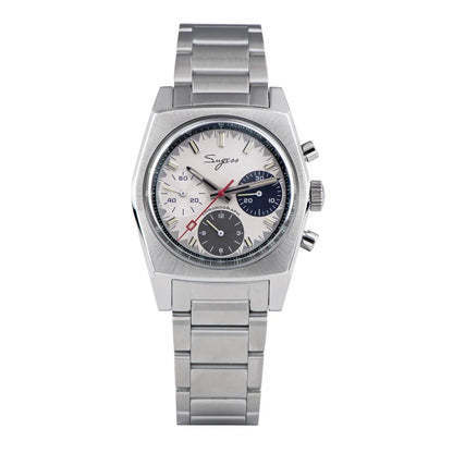 Sugess 37mm Men's Pilot Watches Original ST19 Chronograph Swanneck Mechanical Wristwatches Dome Sapphire Crystal Force Army 2024
