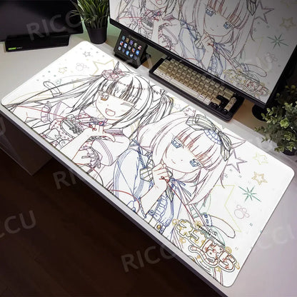 Nekopara XXL Home HD Γραφείο υπολογιστή Ποντίκι Anime Μεγάλο μαξιλάρι ποντικιού Γραφείο Φορητός υπολογιστής Επιτραπέζιος υπολογιστής Αξεσουάρ παιχνιδιών Τεχνολογία