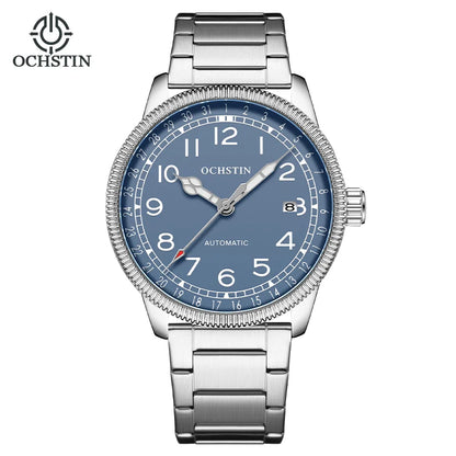 OCHSTIN Automatic Mens Watches Top Brand Luxury Auto Date Mechanical Military Sports Male Clock Luminous Hands Gift for Husband