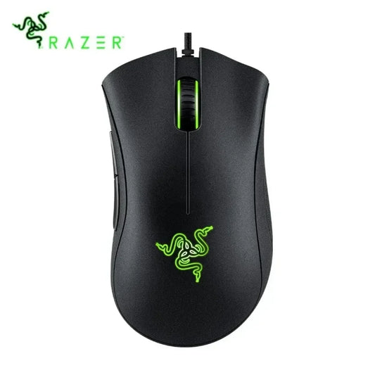 Razer DeathAdder Essential Wired Gaming Mouse, 6400 DPI Optical Gaming Mouse with 5 Programmable Buttons, Ergonomic USB Gaming Mouse for PC & Laptop