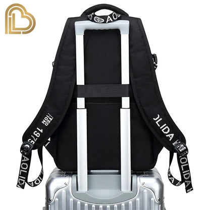 Yule Trooper F-Fortnited Battle Royale Backpack with USB Charging Anime Figures Study Stationery Compartment Students Mochila
