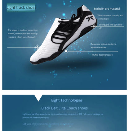 Firmway Professional Taekwondo Shoe for Unisex Soft Sole Kids Kung Fu  Comfortable Men Women Tai Chi Karate Shoes White Sneakes