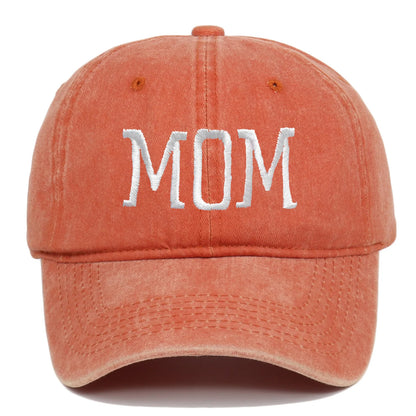 Mom and Dad Embroidered Baseball Hat Retro Sports Running Sunscreen Leisure Daily Versatile Travel Duck Tongue Hat