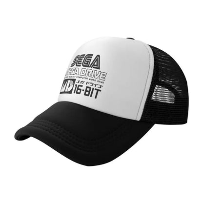 Sega Mega Drive Mesh Baseball Cap Unisex Hip-Hop Snapback Caps Summer Breathable Sun Visor Hat Trucker Adjustable Hats