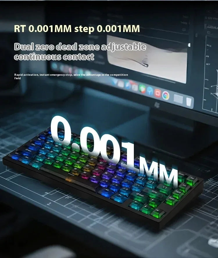 IROK MG75 Pro MG75 Max Aluminum Magnetic Gaming computer Mechanical Keyboard 75% Rapid Trigger 8K RGB Hotswap Gamer Keeyboard