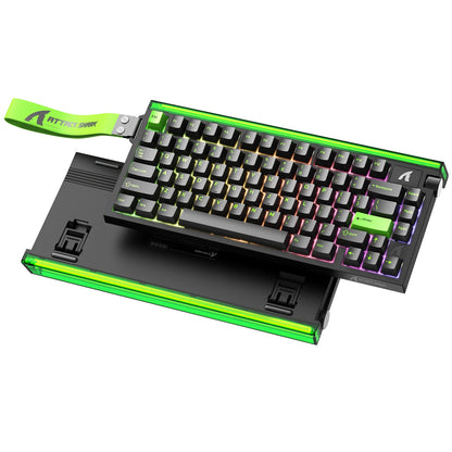 Teclado Gaming ATTACK SHARK R85 HE 8000Hz RGB Rapid Trigger, Precisão RT de 0.005mm, Teclado Gaming com Fios, Switch Magnético Hall Effect