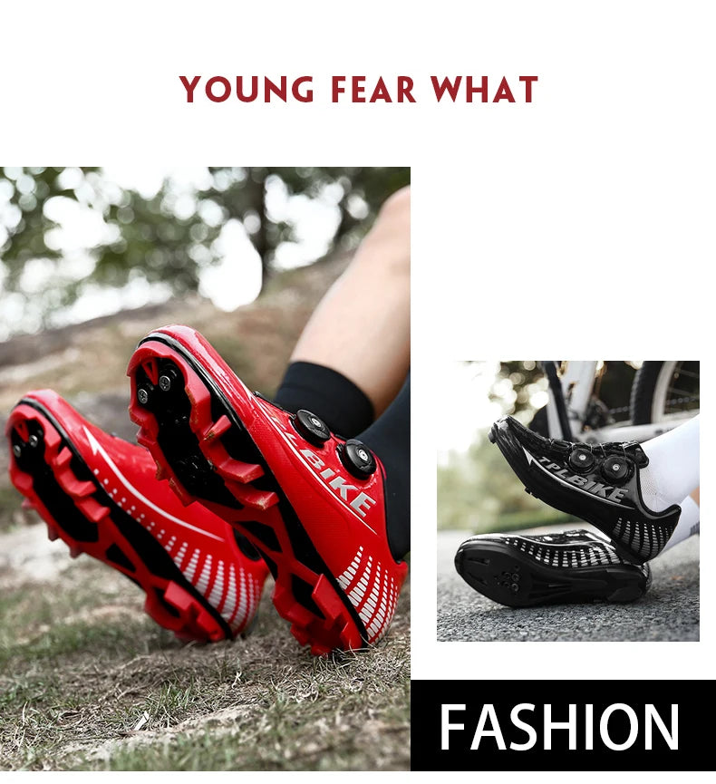 New Men's and Women's Bicycle Shoes,Outdoor Cycling Shoes,Three Functional Soles,Professional Training Shoes