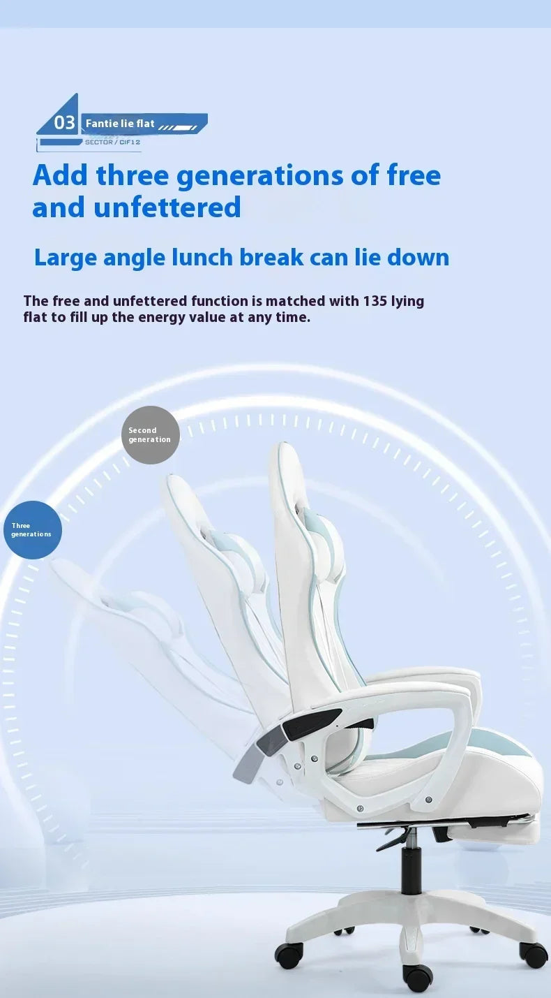 Hot Selling Gaming Chair Ergonomic Racing Gaming Chair Sedentary Comfortable Home Computer Chair for Office Computer Living Room