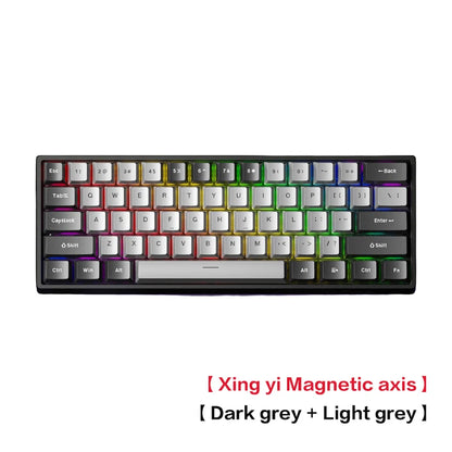 Teclado Mecânico Personalizado AULA WIN60 HE com Ligação com Fio, Eixo Magnético RT para E-sports, Taxa de Polling 8K