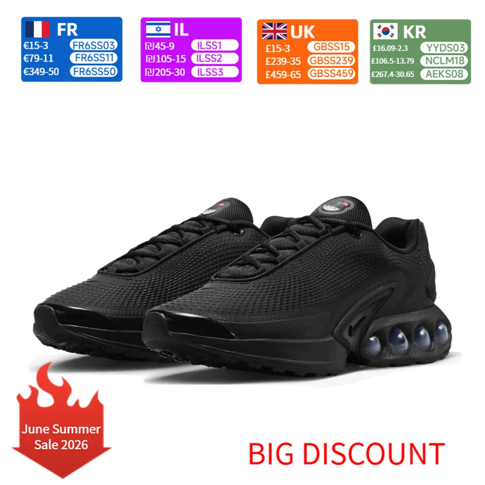 Nike Air Max Dn Comfortabele & minimalistische, duurzame lage casual lifestyle-schoen voor heren, zwart DV3337-006