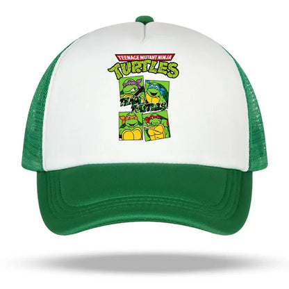 Teenage Mutant Ninja Turtles Baseball Cap Embroidered Cartoon Anime Print Hats Duck Tongue Hat Nethats Sun Visor Headgear Gifts