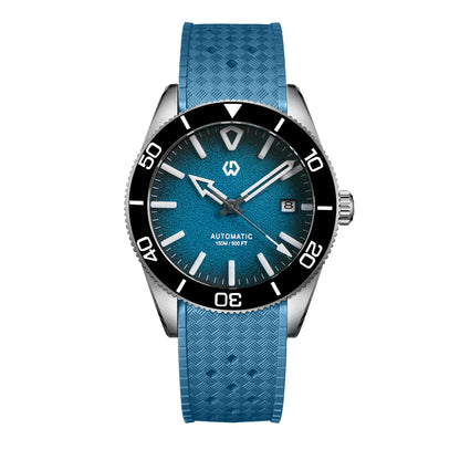 Upgraded Model 9017 Automatic Watch Mechanical 3D Dimensional Luminous Watch Needle Ceramic Bezel 150 Meters Waterproof Diving