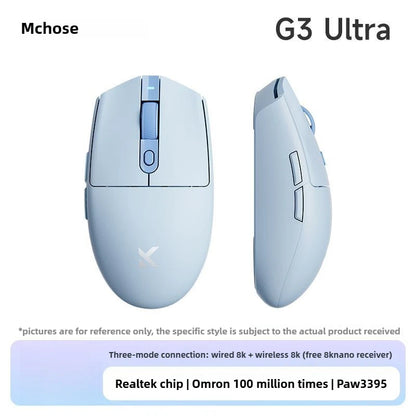 MCHOSE G3 V2 PRO Wireless Mouse Bluetooth Tri-Mode Ergonomic Gaming Mouse Lightweight Office Mouse for Laptop & PC