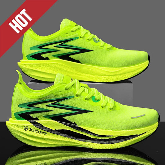 NEW Running Shoes Carbon Board Marathon Men Sports Breathable Lightweight Women's Comfortable Athletic Nonskid Sneakers Casual