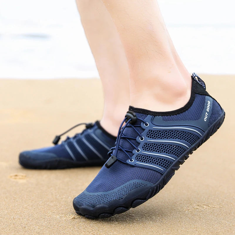 Mens Minimalist Running Cross Training Shoes Barefoot Shoes Big Toe Box Five Finger Shoes Saguaro Barefoot Pit Viper Paracord