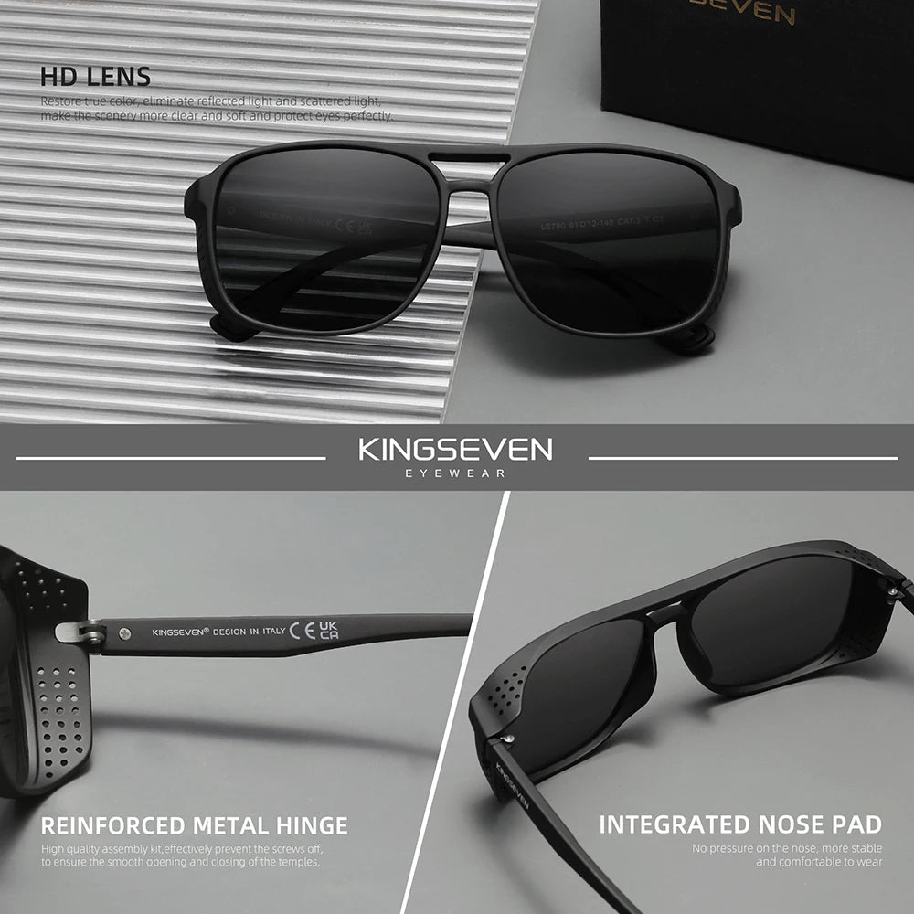KINGSEVEN Brand Polarized Sunglasses Classic Design UV400 Eyewear For Men Women Outdoor Sport Glasses
